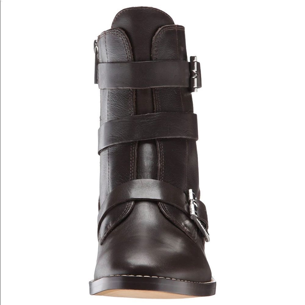 Ivanka Trump Women's Coris Moto Combat Mid‎ Calf Boots - Picture 2 of 13